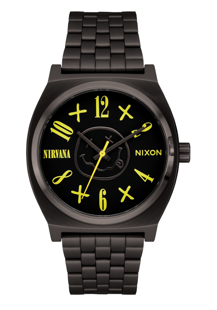 Nixon black face watch discount