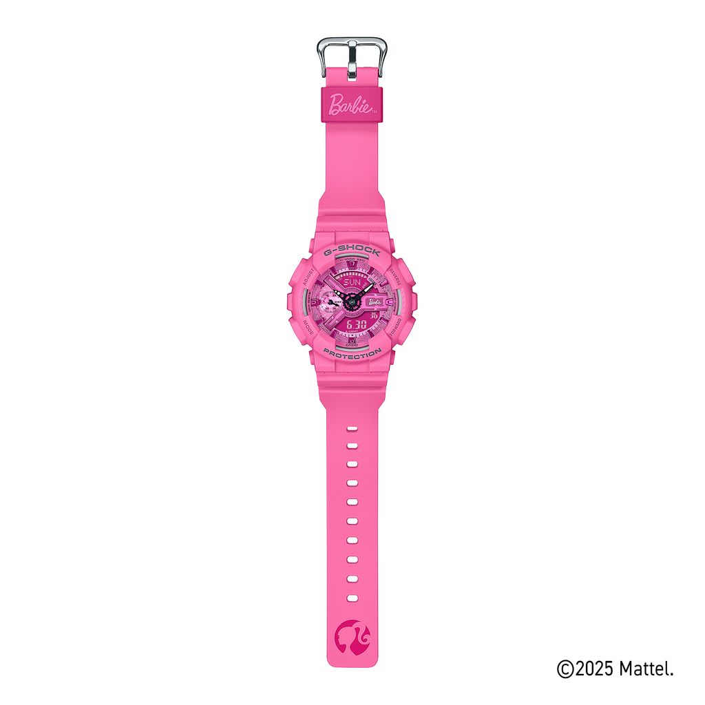 大人気　G-SHOCK Barbie BA-110-4A Casio G-Shock Barbie Collaboration Pink Watch GMAS110BE-4A – Beach
