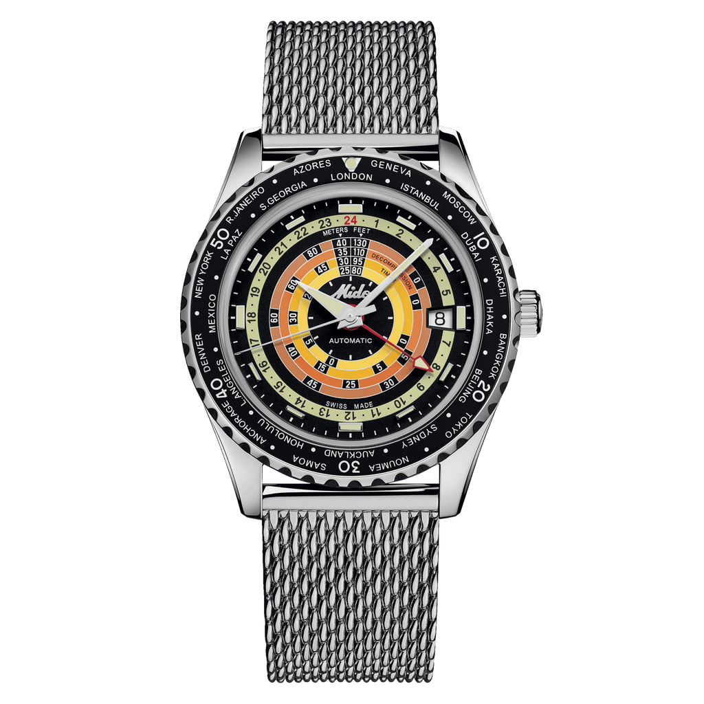 Mido Ocean Star Decompression Worldtimer GMT Black M026.829.17