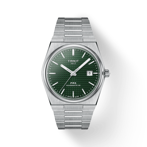 Tissot PRX Powermatic 80 Stainless Steel Green Dial T1374071109100