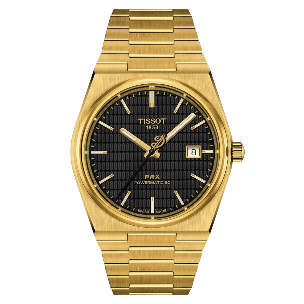 Tissot PRX Powermatic 80 40mm Gold Watch T1374073305100