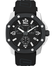 Timex UFC Icon Chronograph 45mm Silicone Strap Watch TW2V58600