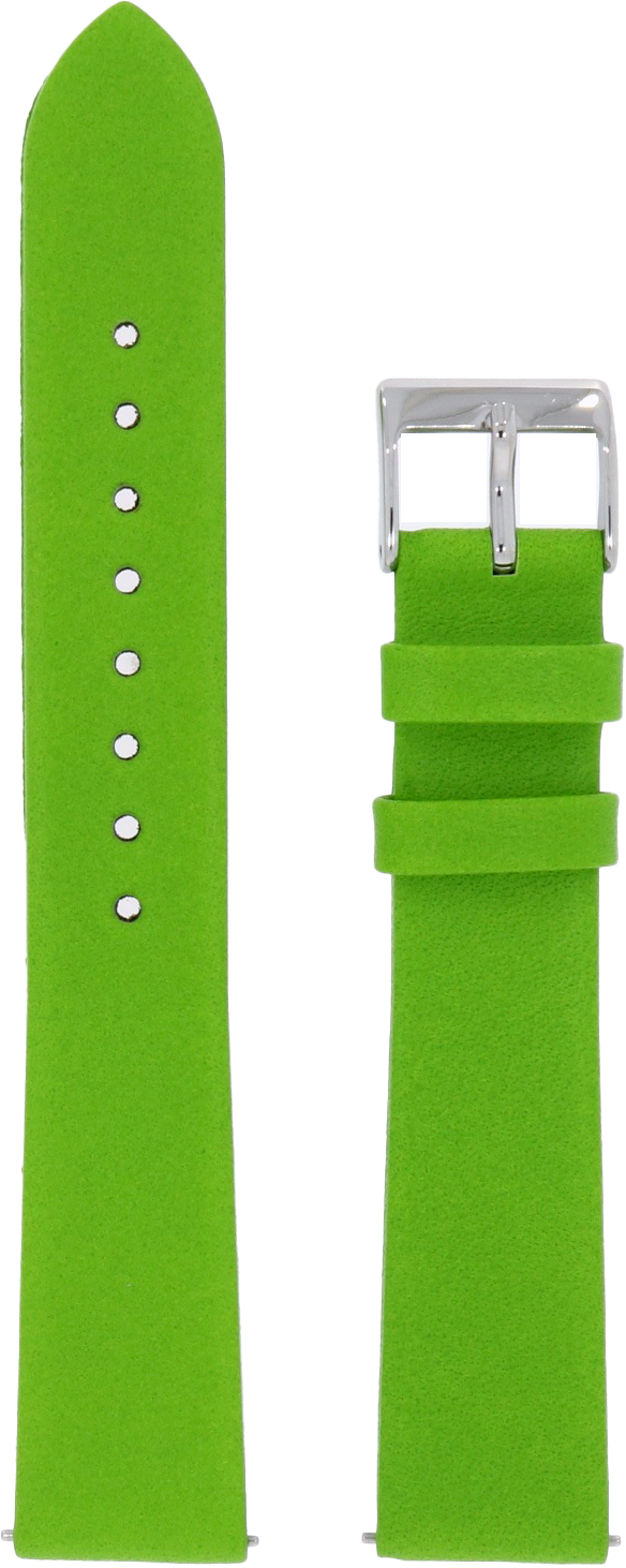 Junghans Max Bill Lime Green Leather Replacement Strap 17mm