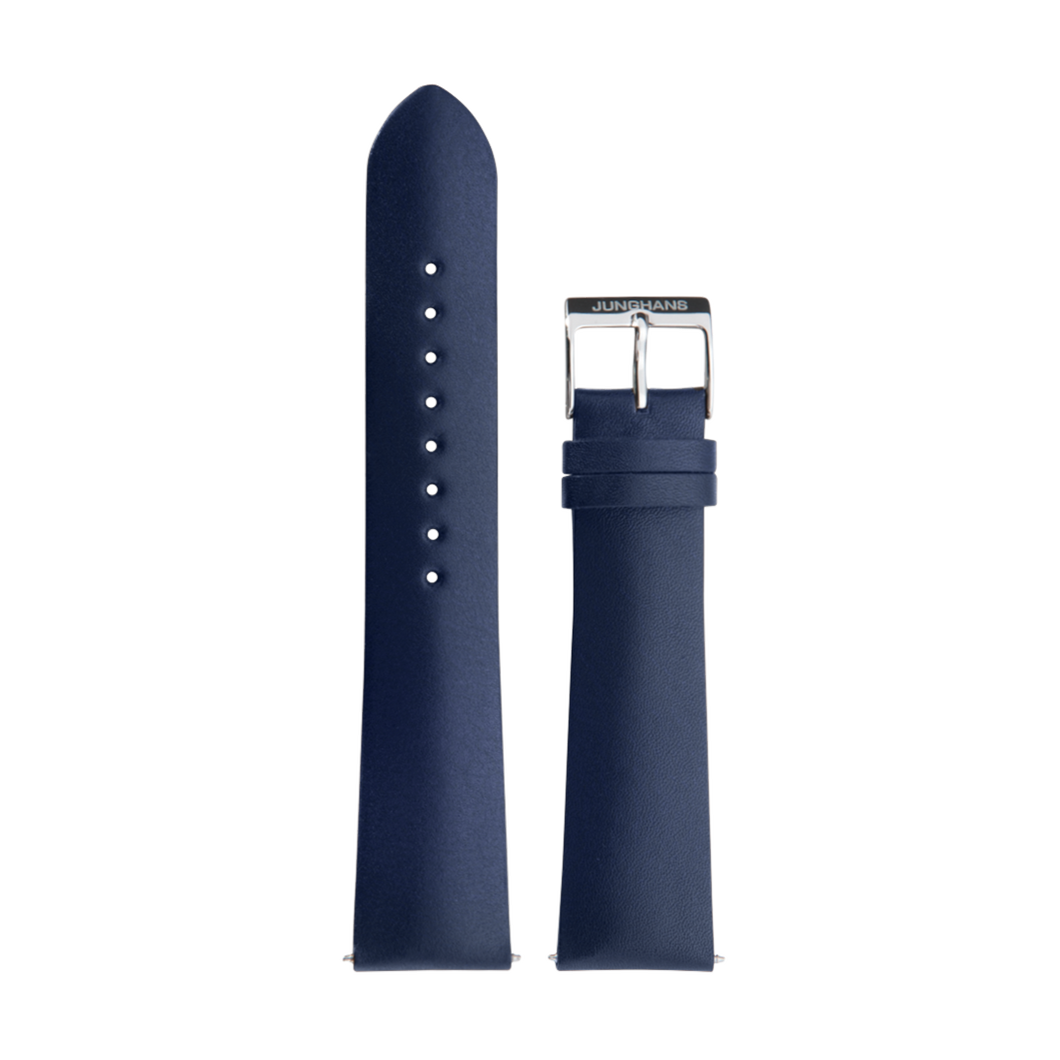 Junghans Form C Blue Leather Replacement Strap 21mm