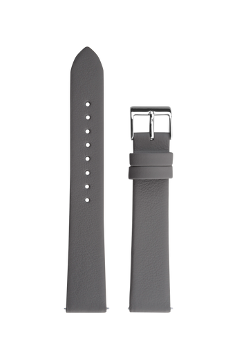 Junghans Max Bill Light Grey Leather Replacement Strap 17mm