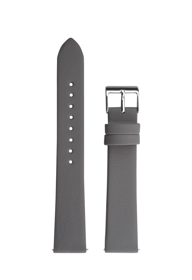 Junghans Max Bill Light Grey Leather Replacement Strap 17mm
