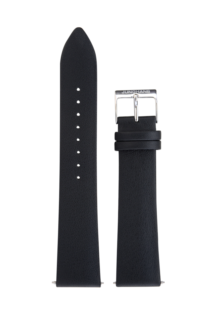 Junghans Form C Black Leather Replacement Strap 21mm