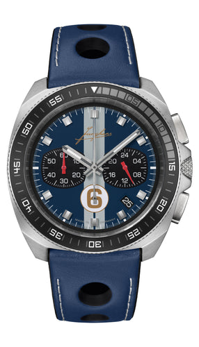 Junghans 1972 Chronoscope Sports Edition Navy Blue Watch 41/4577.00