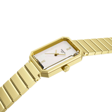 Tissot SRV Rectangular White MOP Gold Watch T1601103311300
