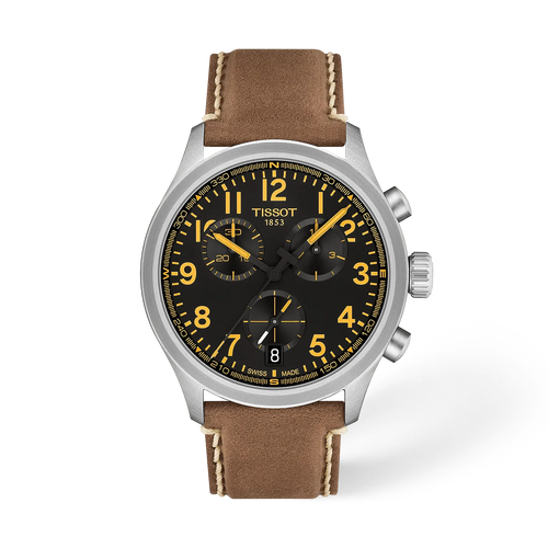 Tissot Chrono L 42MM Brown Leather Band Quartz Watch T1164171605201