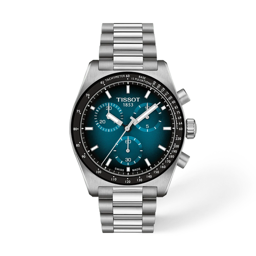 Tissot PR516 40mm Chronograph Blue Gradient Dial Watch T1494171104101