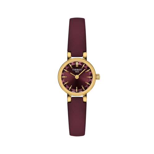 Tissot Lovely Round Bordeaux Dial Ladies 19.5mm Watch T1400093637100