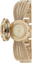 Anne Klein 20MM Gold-Tone Ladies Crystal-Accented Watch AK-1046CHCV