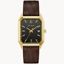 BULOVA WE ARE ALL HERE SLIM LEATHER WATCH 97B235