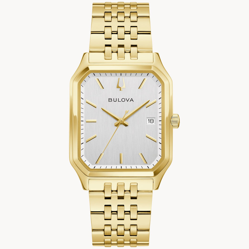 BULOVA WE ARE ALL HERE GOLD SLIM WATCH 97B236