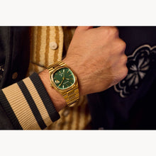 BULOVA SUPER SEVILLE GOLD GREEN DIAL WATCH 97B237