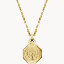 BULOVA RUBAIYAT GOLD TONE PENDANT NECKLACE 97L182