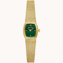 BULOVA GODDESS OF TIME MALACHITE WATCH 97L184