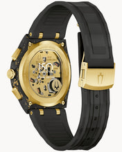 Bulova Curv Black and Gold Forged Carbon Chronograph Watch 98A328