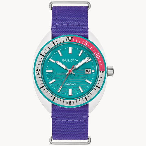 BULOVA SNORKEL CORAL REEF HYBRID CERAMIC WATCH 98B447
