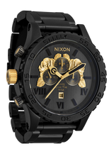 2PAC 51-30 CHRONO Black and Gold Oversized Watch A1376-010