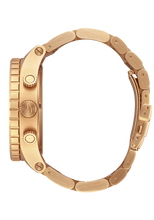 Nixon Sentry Gold Green Sunray Quartz Watch A1389-1919