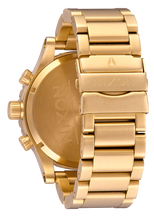 Nixon Sentry Gold Green Sunray Quartz Watch A1389-1919