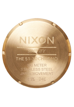 Nixon Sentry Gold Green Sunray Quartz Watch A1389-1919