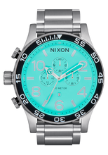 51-30 CHRONO Turquoise Dial Stainless Steel Oversized Watch A1389-2084