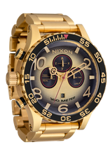 Nixon 51-30 Chrono 4th Dim Gold Stainless Steel Quartz Watch A1389-5358