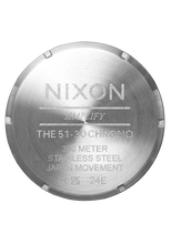 Nixon 51-30 Chrono Sliver White Lume 51MM Watch A1389-5371