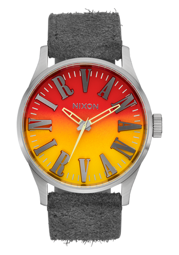 Nixon Nirvana Sentry Leather Unplug Fade Watch