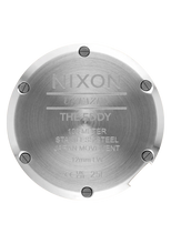 Nixon Eddy Sliver Tone Quartz Black Dial Watch A1459-2871