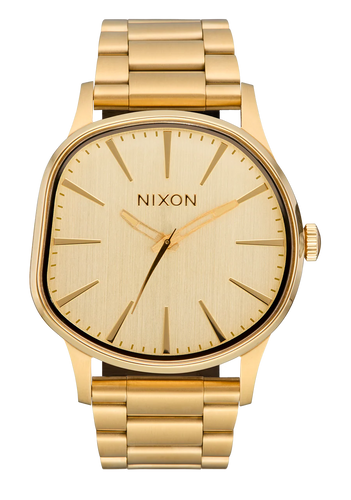 Nixon Sentry Wobble Gold Tone 42MM Quartz Watch A1461-502