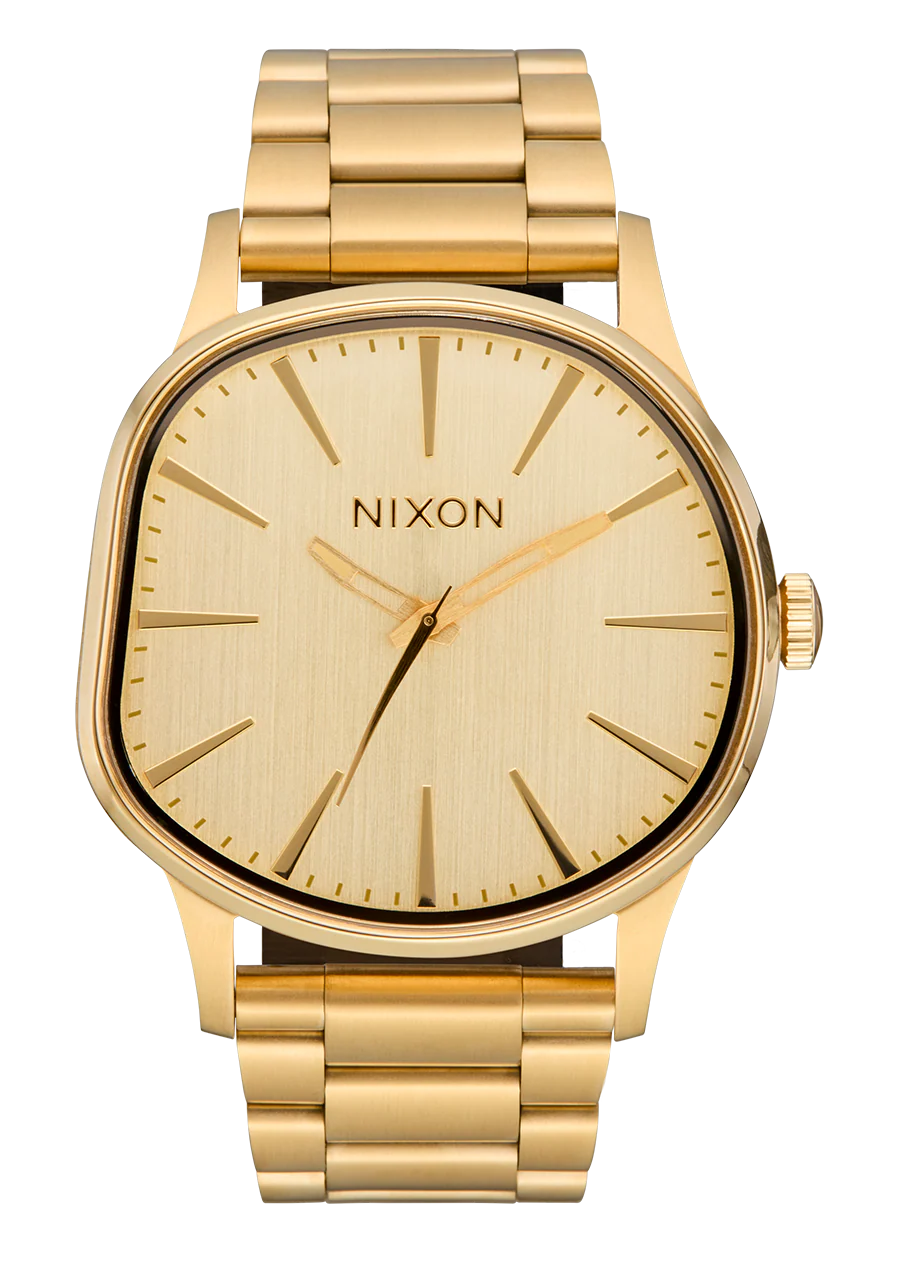 Nixon Sentry Wobble Gold Tone 42MM Quartz Watch A1461-502