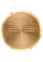 Nixon Sentry Wobble Gold Tone 42MM Quartz Watch A1461-502