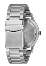 Nixon Sentry Wobble Silver & Black Sunray Quartz Watch A1461-5384