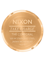 Nixon Corporal Stainless Steel Green Sunray Quartz Watch A346-2691