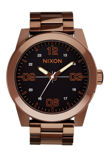 Nixon Corporal Stainless Steel Chocolate/Dark Roast Watch A346-5253