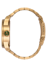 Nixon Sentry Stainless Steel Green Sunray Watch A356-1919