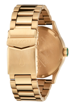 Nixon Sentry Stainless Steel Green Sunray Watch A356-1919