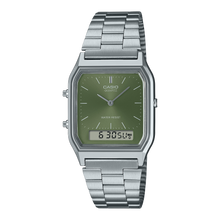 Casio Vintage Sage Green Analog-Digital 30mm Watch AQ230A-3A