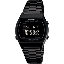 Casio Vintage All Black Digital Illuminator B640WB-1BVT