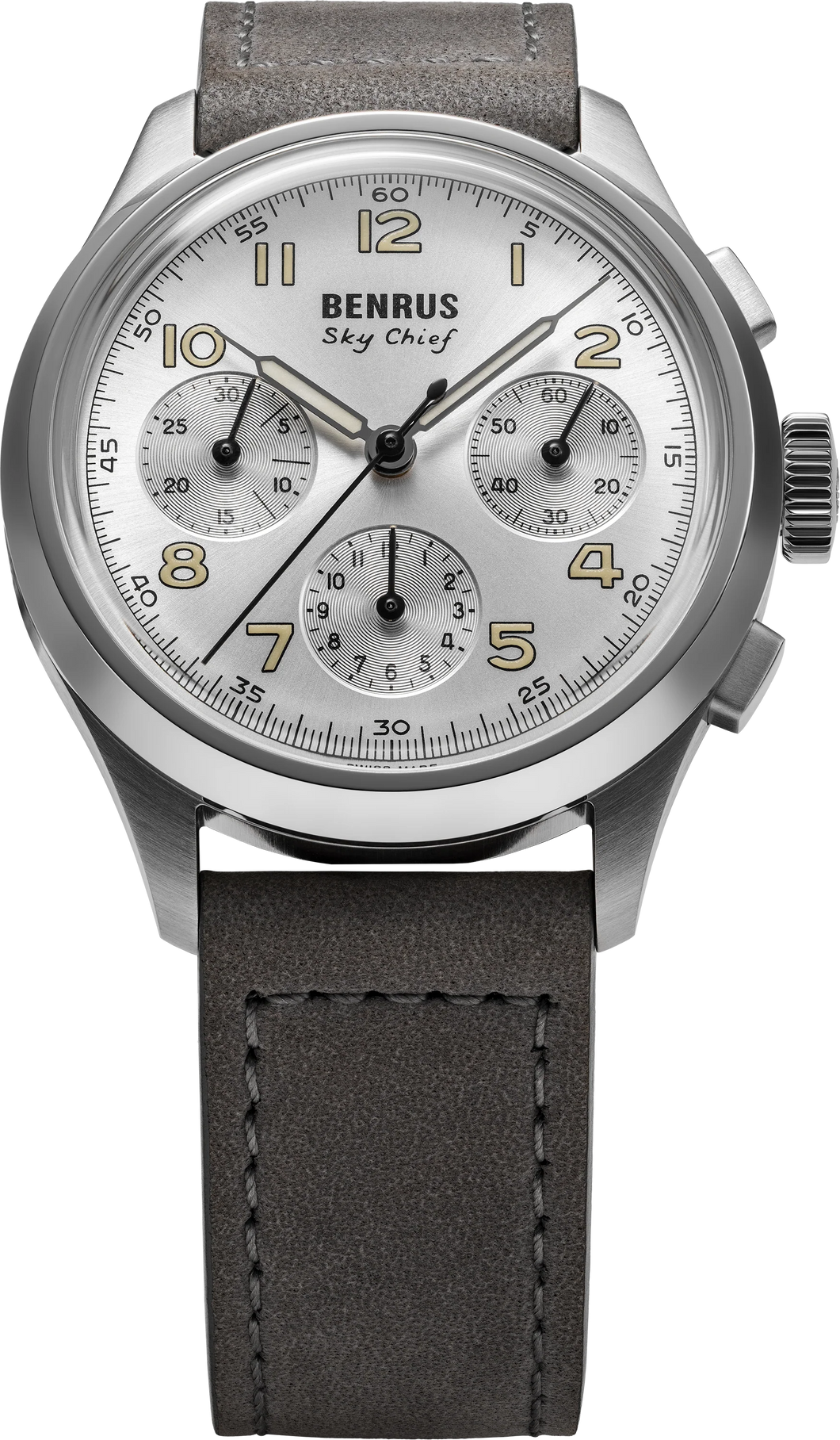 BENRUS SKY CHIEF CIRRUS WHITE 36MM SKY-SS-W-036-01