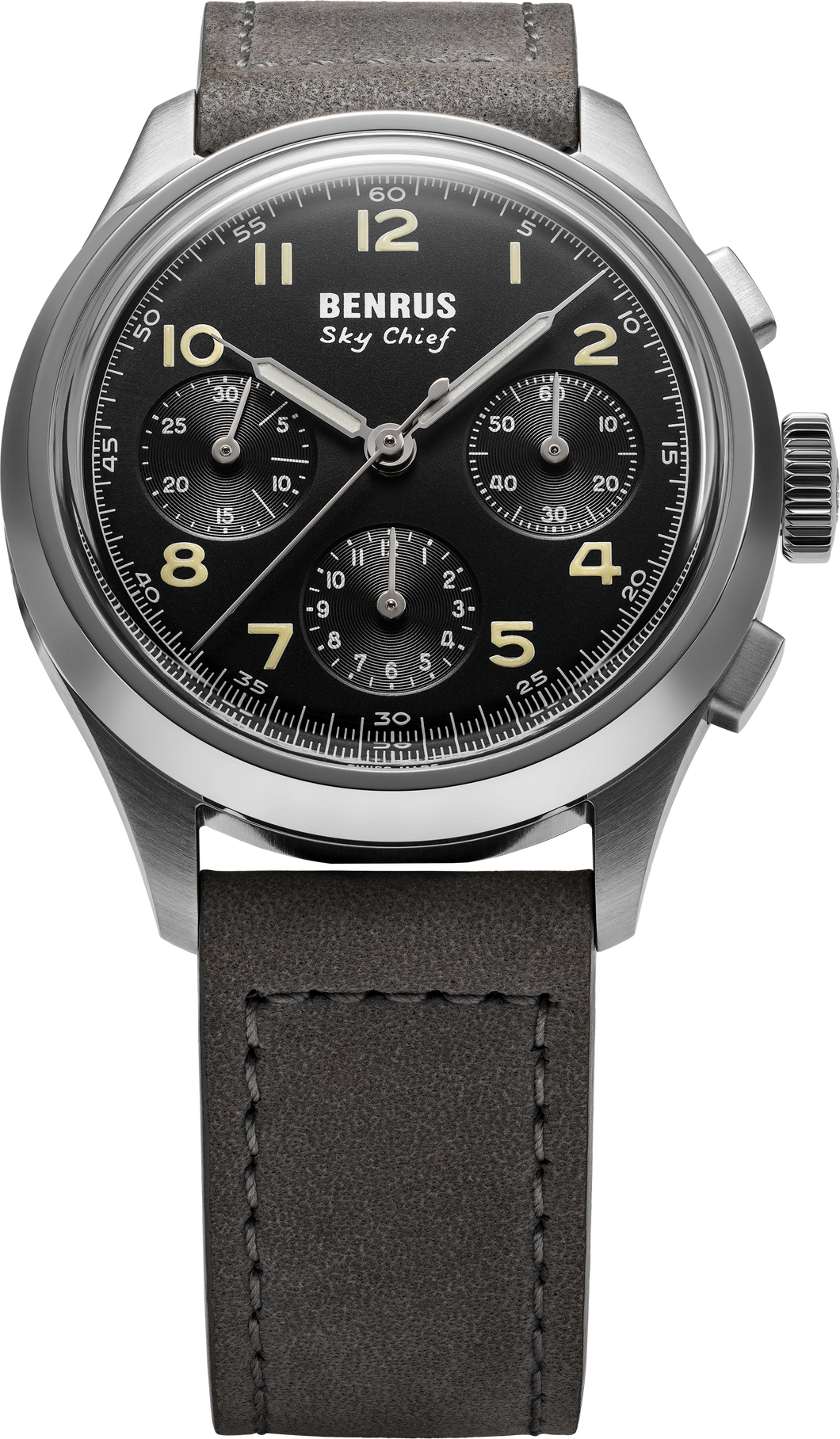 BENRUS SKY CHIEF STRATUS GREY 36MM SKY-SS-B-036-01