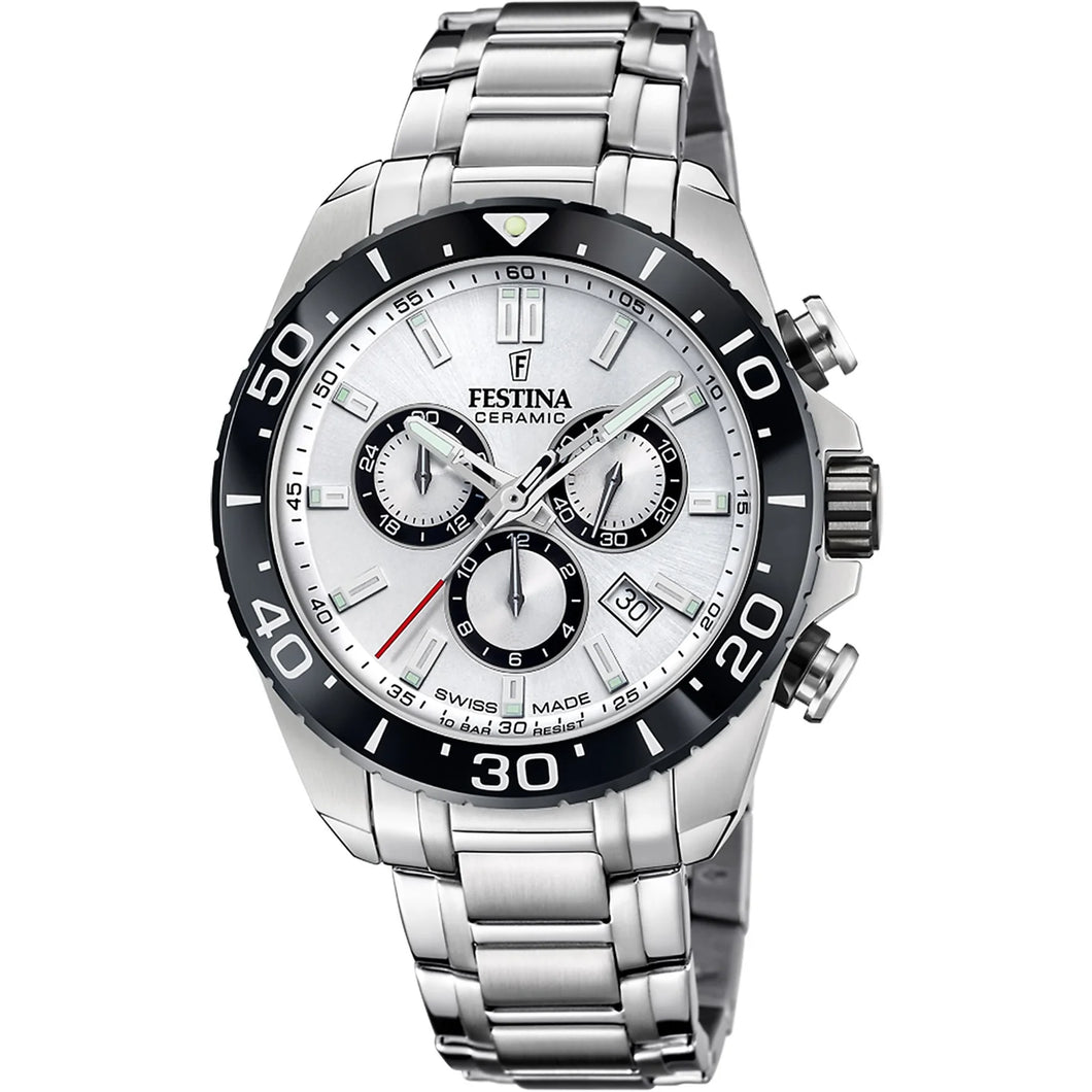 Festina Swiss Made Stainless Steel Chrono Men's Watch F20042-1