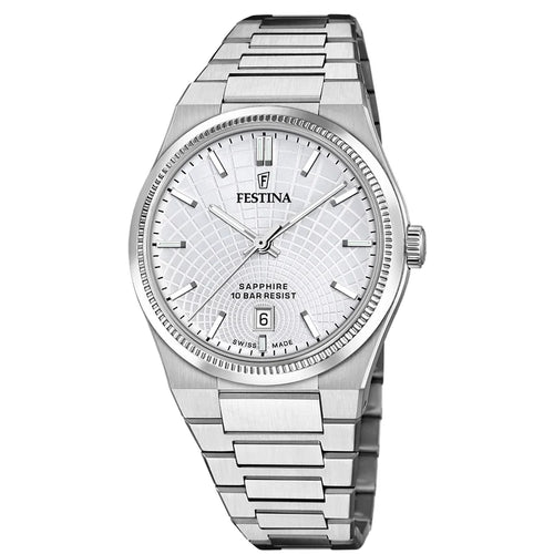 Festina Swiss Made Rive Stainless Steel 40MM Men's Quartz Watch F20051-1