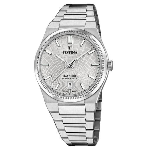 Festina Swiss Made Rive Stainless Steel Quartz Men's Watch F20051-2
