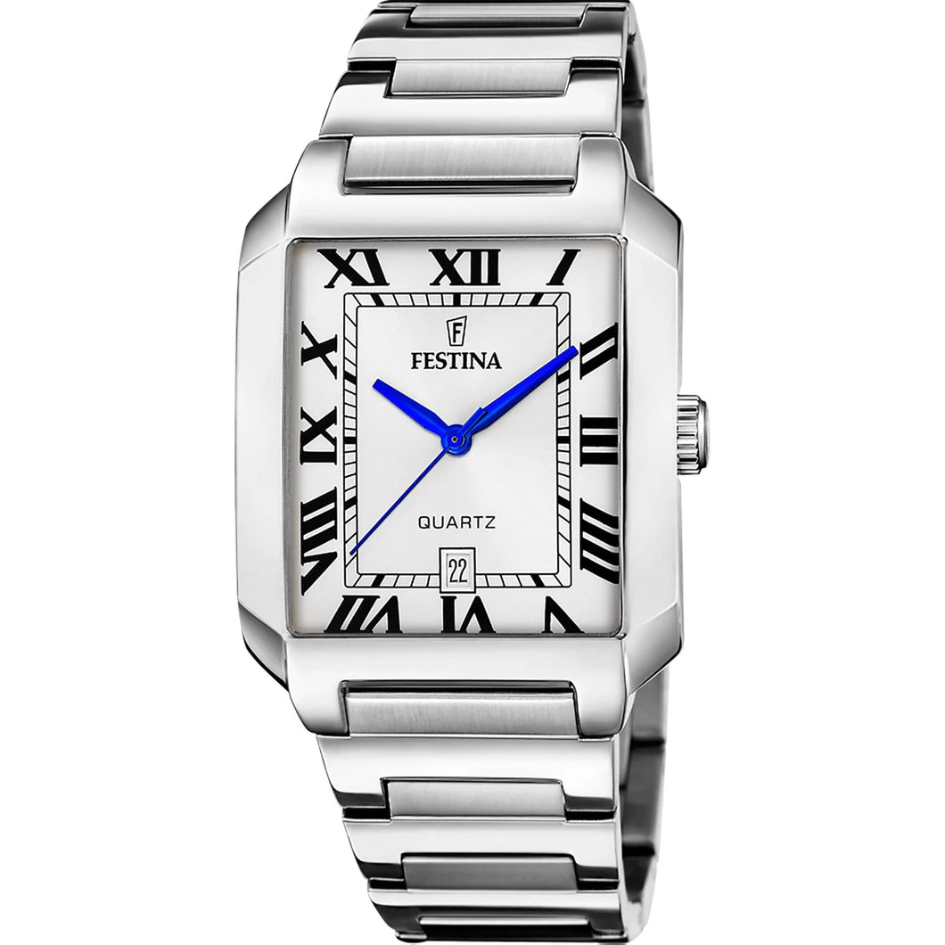 Festina on the Square Stainless Steel Analog Men's Watch F20677-1