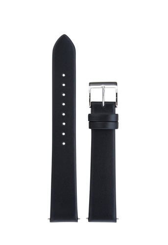 Junghans Max Bill Black Leather Replacement Strap 17mm